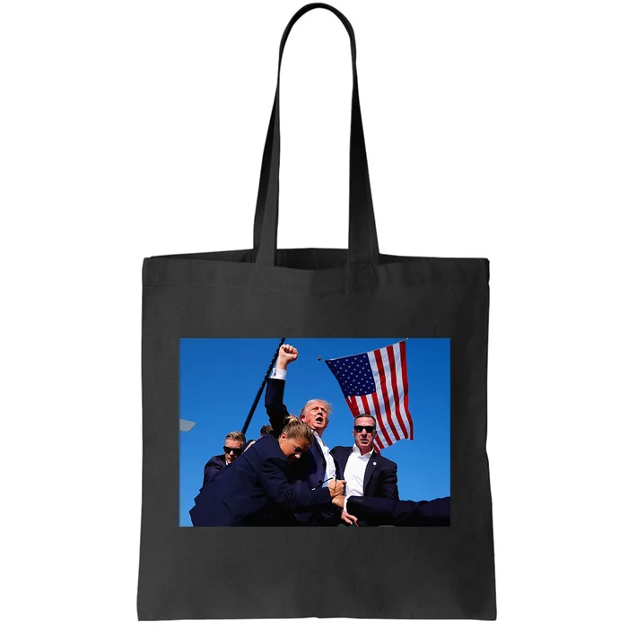 Donald Trump Photo After The Shooting At His Rally Tote Bag