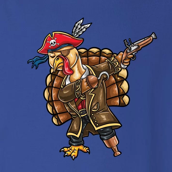 Dabbing Turkey Pirate Halloween Gift Toddler Long Sleeve Shirt