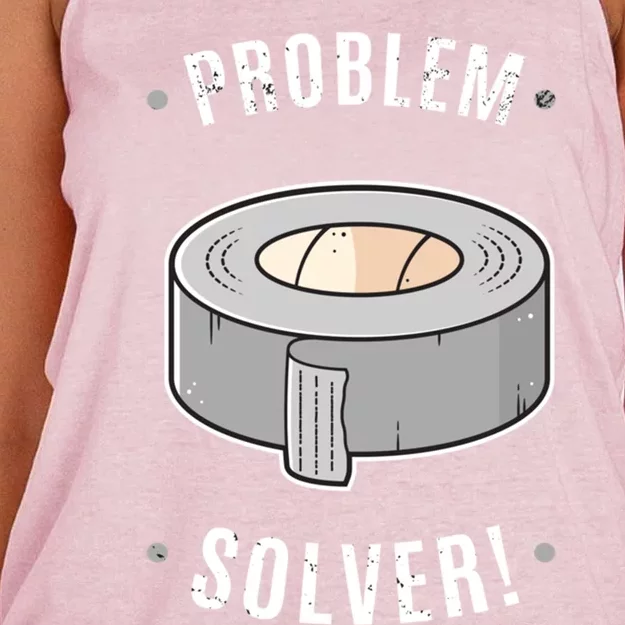 Duct Tape Problem Solver Women's Knotted Racerback Tank