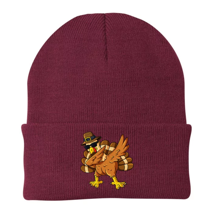 Dabbing Turkey Pilgrim Knit Cap Winter Beanie