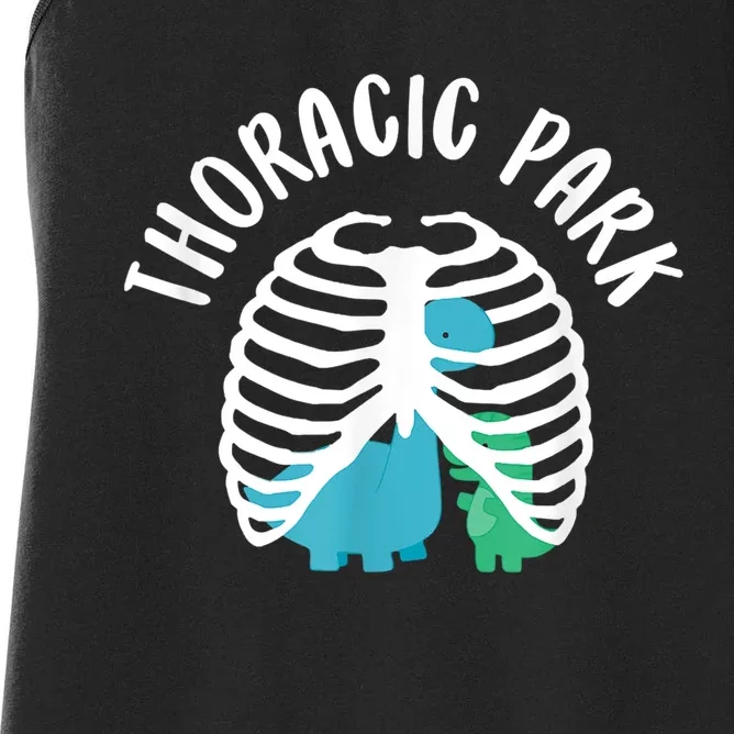 Dinosaur Thoracic Park Nursing Student Women's Racerback Tank