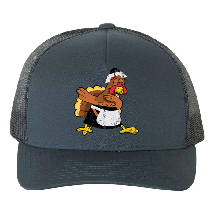 Dabbing Turkey Pilgrim Funny Thanksgiving Gift Gift Yupoong Adult 5-Panel Trucker Hat