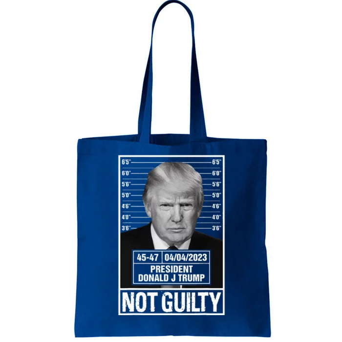 Donald Trump Police Mugshot Photo Not Guilty 4547 President Tote Bag