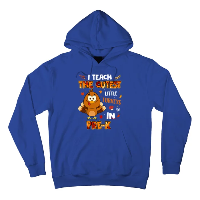 Dabbing Turkey PreK Teacher Thanksgiving Pajamas Cute Gift Hoodie