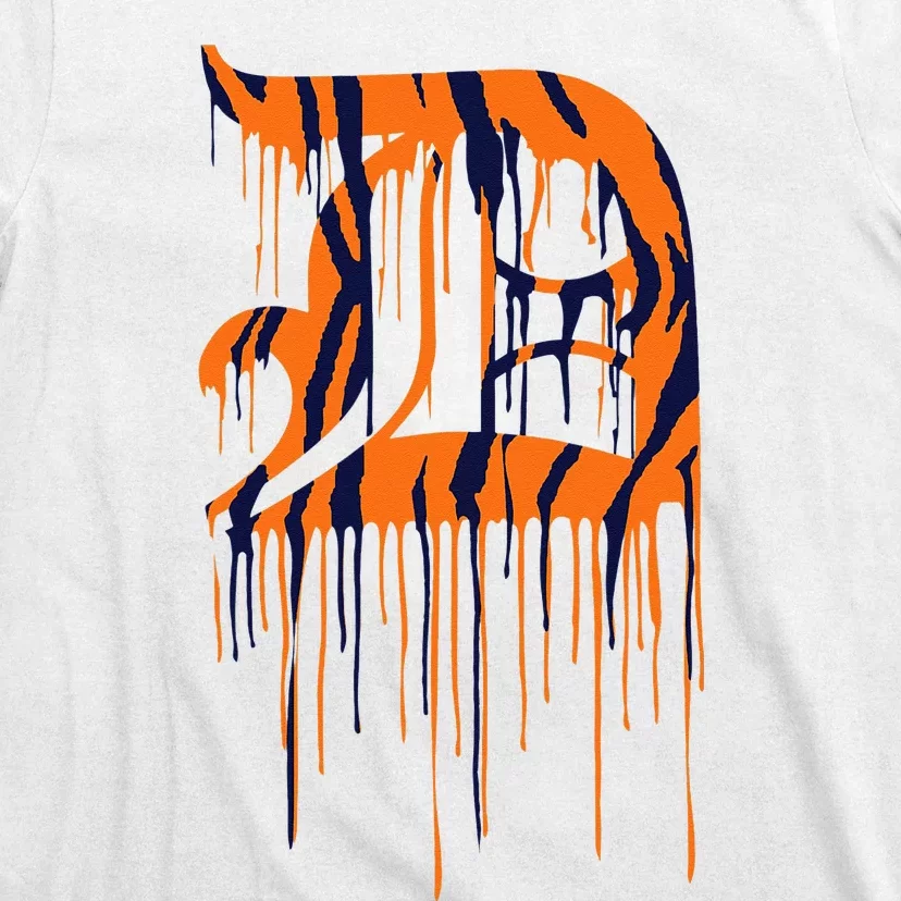 Detroit Tiger Paint Drip T-Shirt