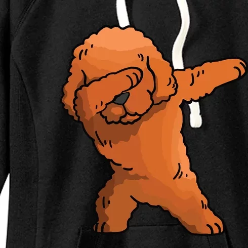 Dabbing Toy Poodle Dab Dance Funny Dog Gift Women's Fleece Hoodie