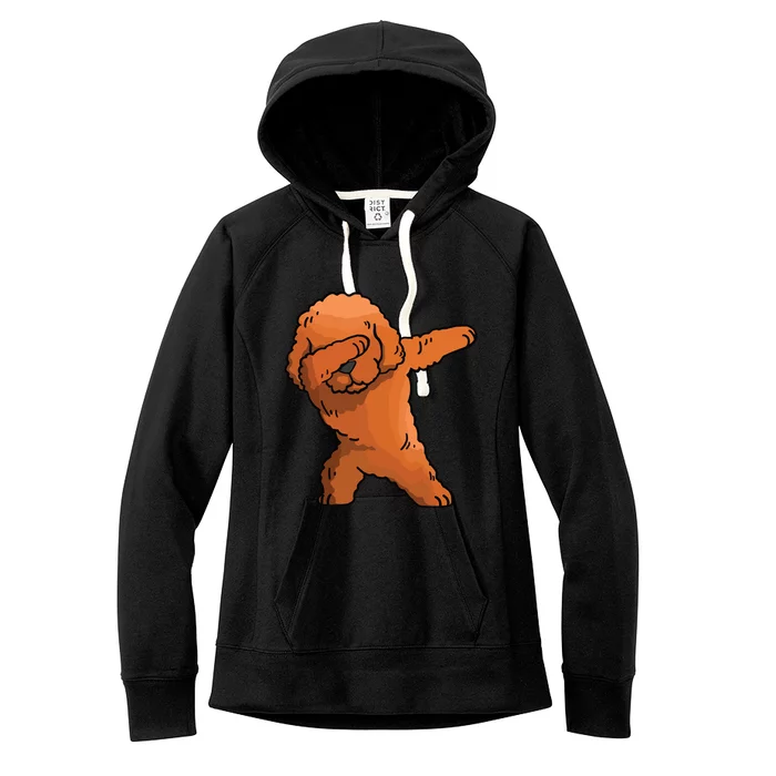 Dabbing Toy Poodle Dab Dance Funny Dog Gift Women's Fleece Hoodie