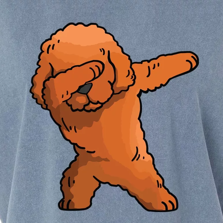 Dabbing Toy Poodle Dab Dance Funny Dog Gift Garment-Dyed Women's Muscle Tee