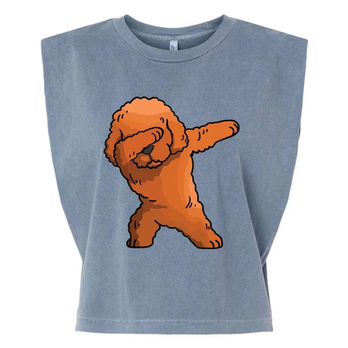 Dabbing Toy Poodle Dab Dance Funny Dog Gift Garment-Dyed Women's Muscle Tee