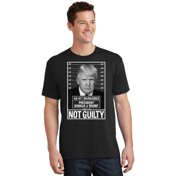 Donald Trump Police Mugshot Photo Not Guilty 4547 President T-Shirt