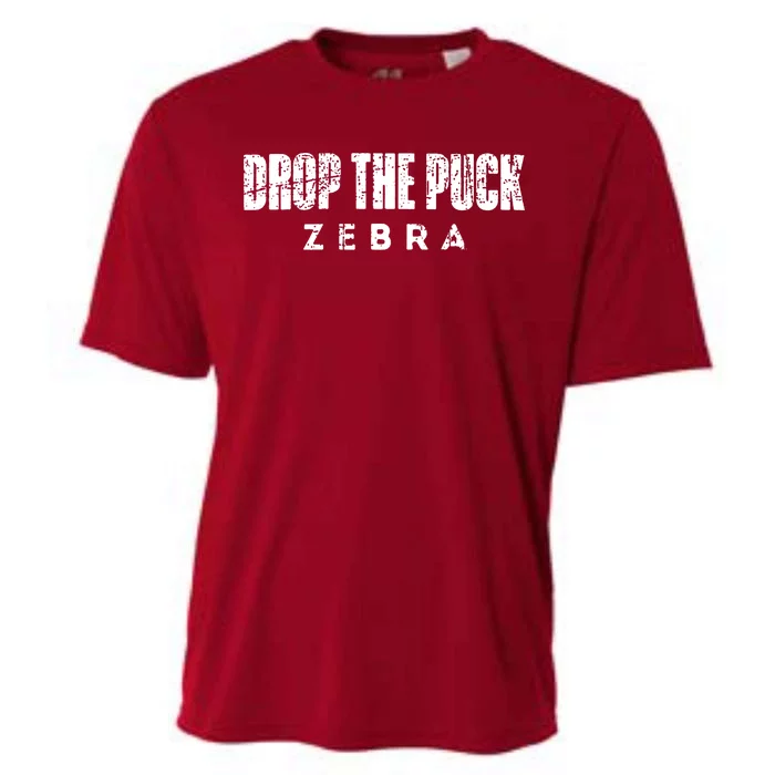 Drop The Puck Zebra Cooling Performance Crew T-Shirt