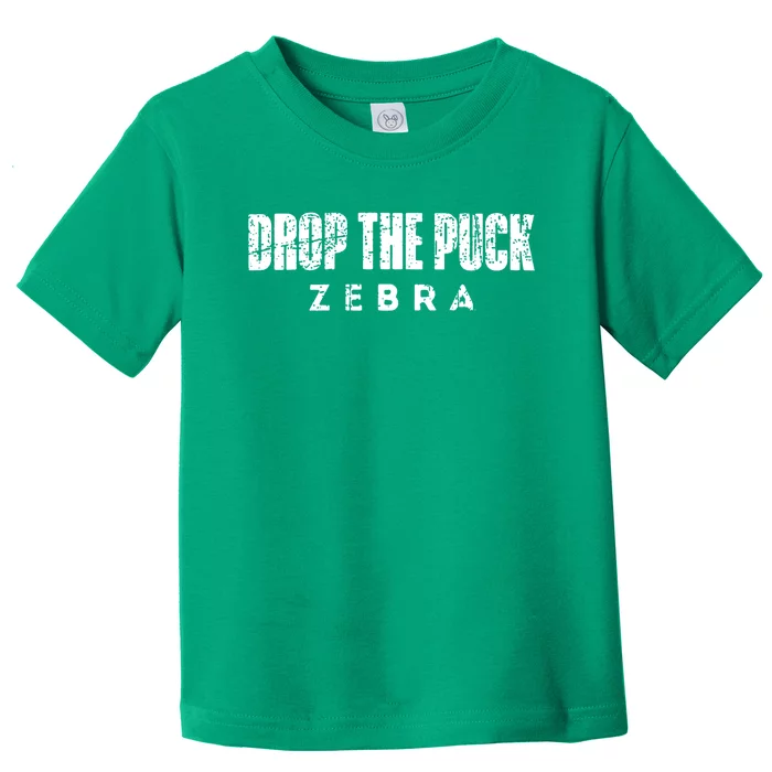 Drop The Puck Zebra Toddler T-Shirt