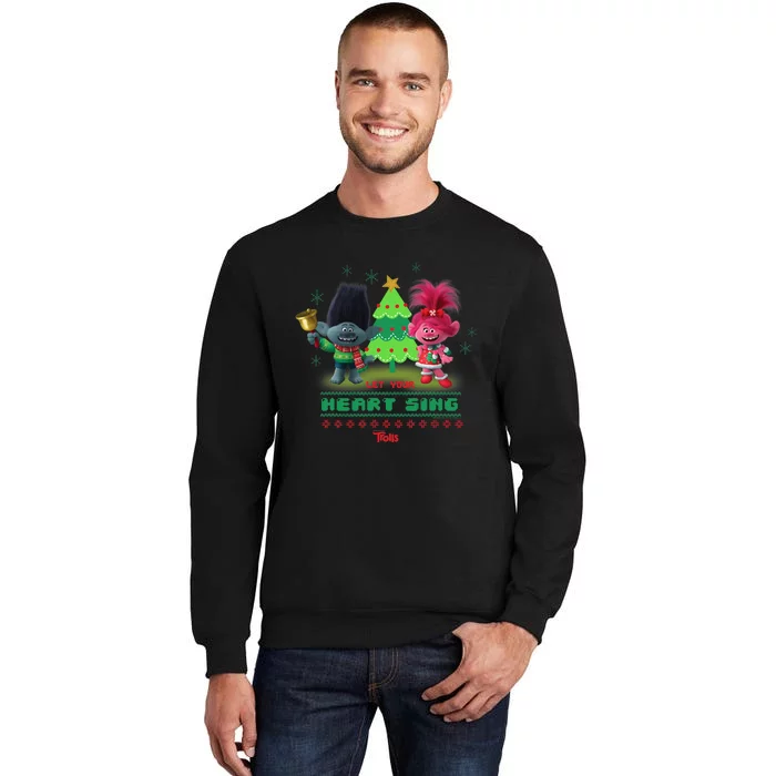 Dreamworks Trolls Poppy & Branch Let Your Heart Sing Tall Sweatshirt