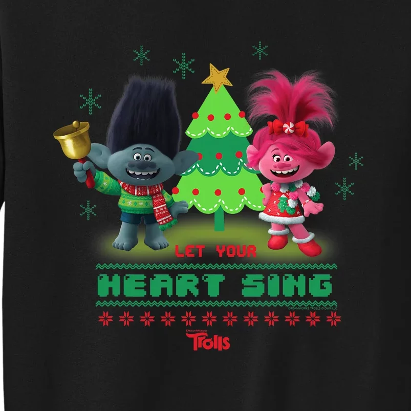 Dreamworks Trolls Poppy & Branch Let Your Heart Sing Tall Sweatshirt