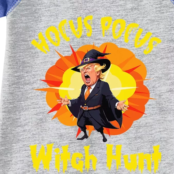 Donald Trump President Halloween Day Witch Hunt Infant Baby Jersey Bodysuit