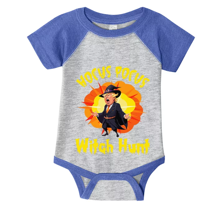 Donald Trump President Halloween Day Witch Hunt Infant Baby Jersey Bodysuit