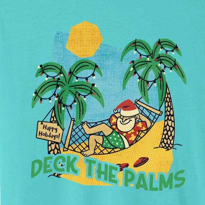 Deck The Palms / Merry Christmas Santa / Christmas Lights Cute Gift ChromaSoft Performance T-Shirt