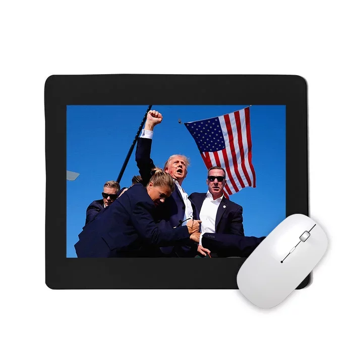 Donald Trump Photo After The Shooting At His Rally Mousepad