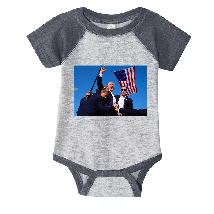 Donald Trump Photo After The Shooting At His Rally Infant Baby Jersey Bodysuit