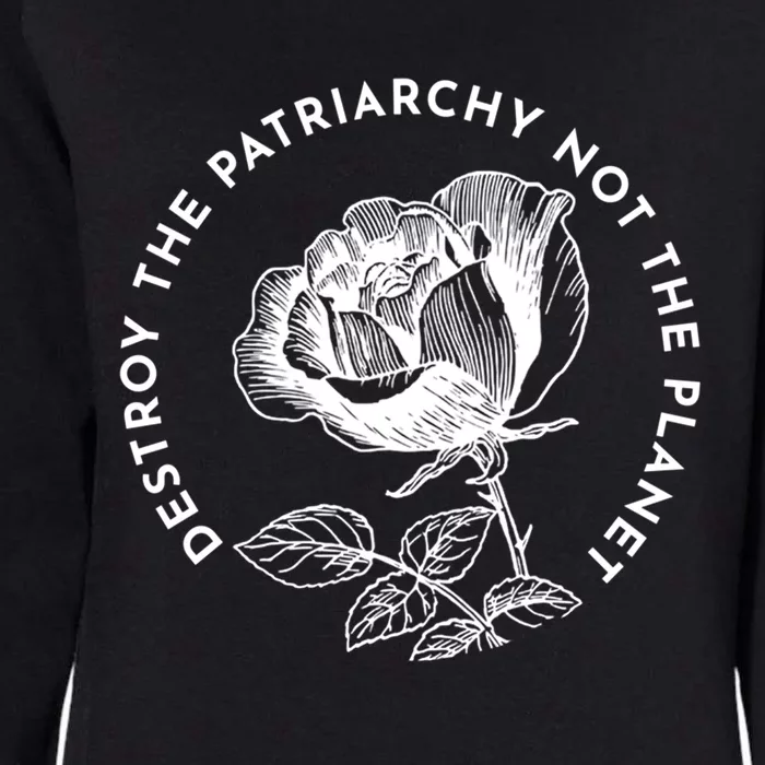 Destroy The Patriarchy Not The Planet Gift Womens California Wash Sweatshirt