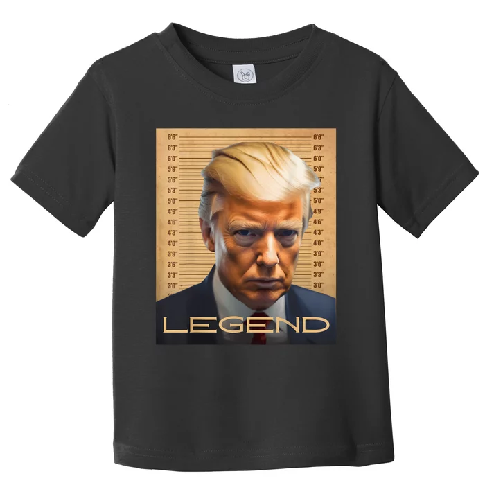 Donald Trump President Legendary Mugshot Trump Legend Toddler T-Shirt