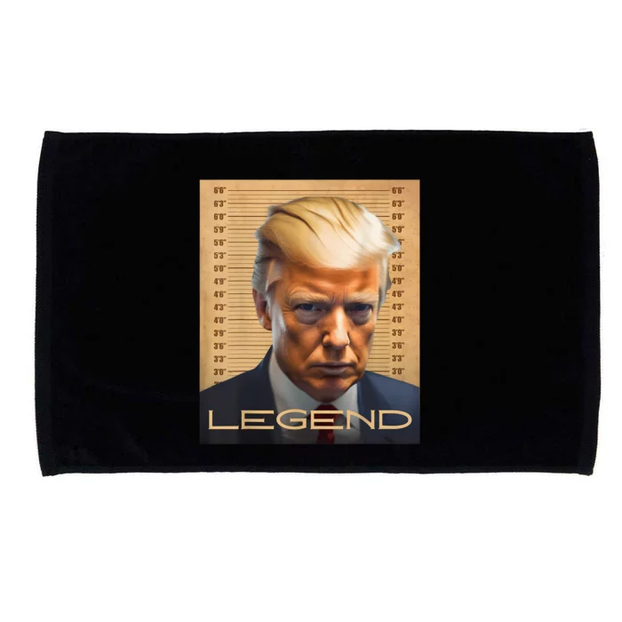 Donald Trump President Legendary Mugshot Trump Legend Microfiber Hand Towel