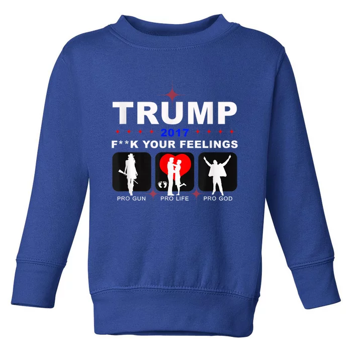 Donald Trump Patriotic, Pro Gun Right God Life Toddler Sweatshirt