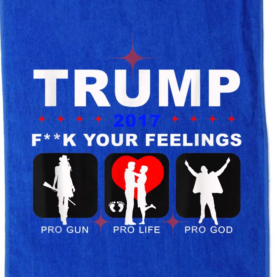 Donald Trump Patriotic, Pro Gun Right God Life Platinum Collection Golf Towel