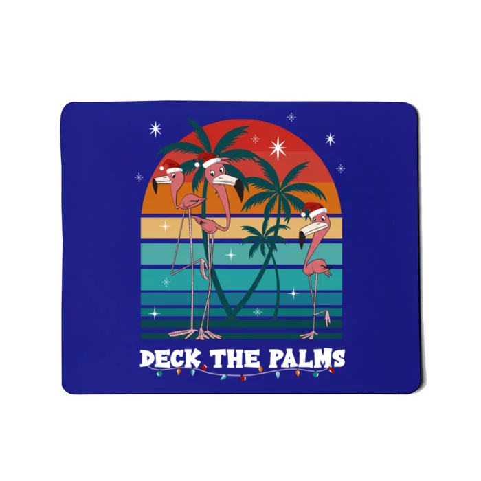 Deck The Palms Flamingo Chistmas Season Gift Mousepad