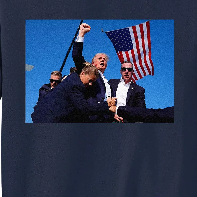 Donald Trump Photo After The Shooting At His Rally Tall Sweatshirt