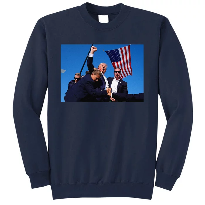 Donald Trump Photo After The Shooting At His Rally Tall Sweatshirt