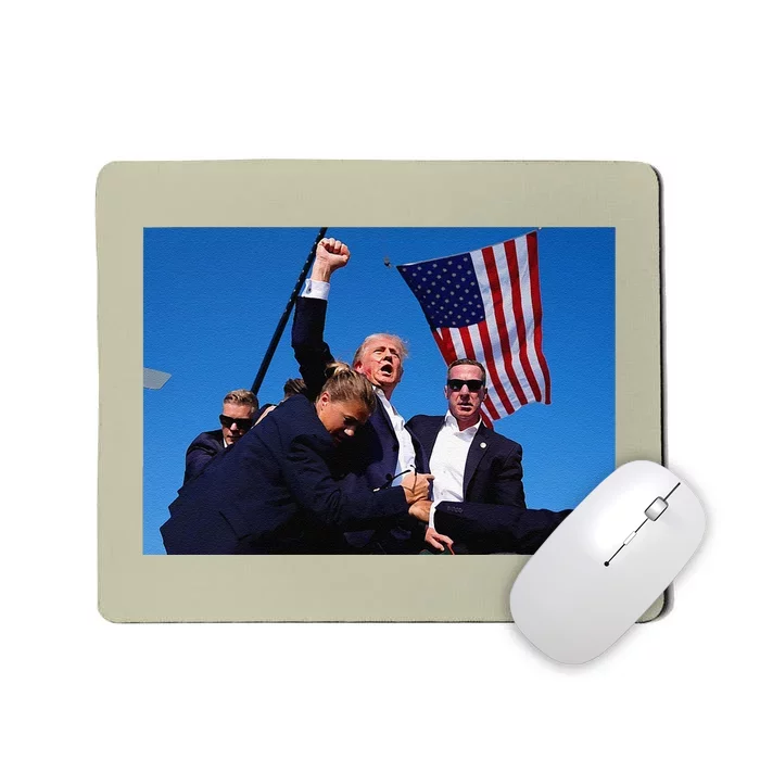 Donald Trump Photo After The Shooting At His Rally Mousepad