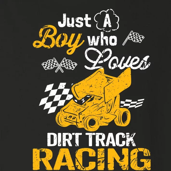 Dirt Track Racing Boy Toddler Long Sleeve Shirt