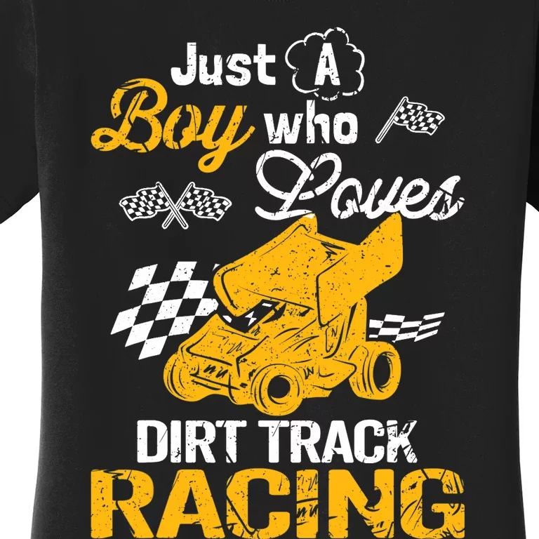 Dirt Track Racing Boy Women's T-Shirt