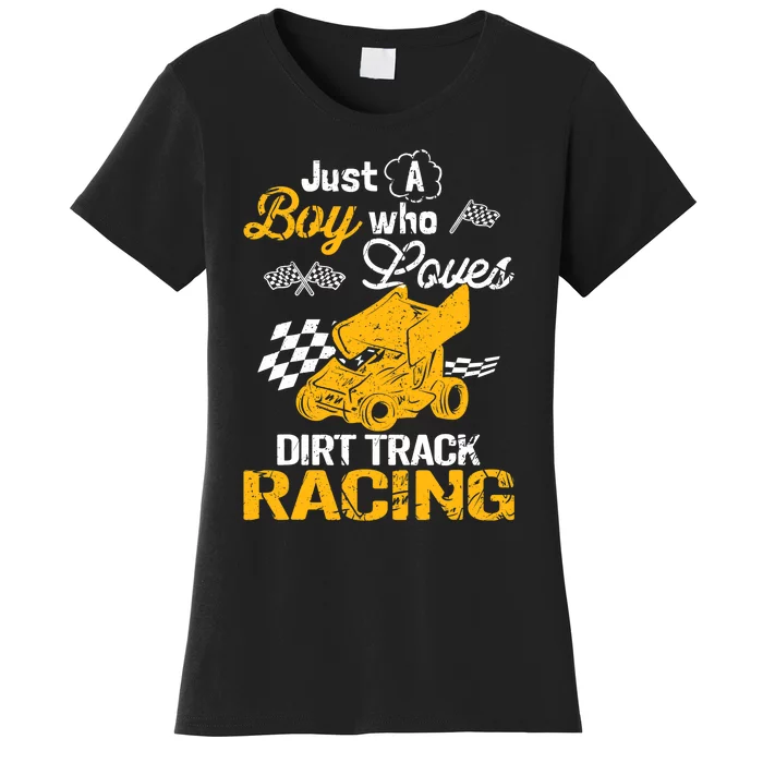 Dirt Track Racing Boy Women's T-Shirt