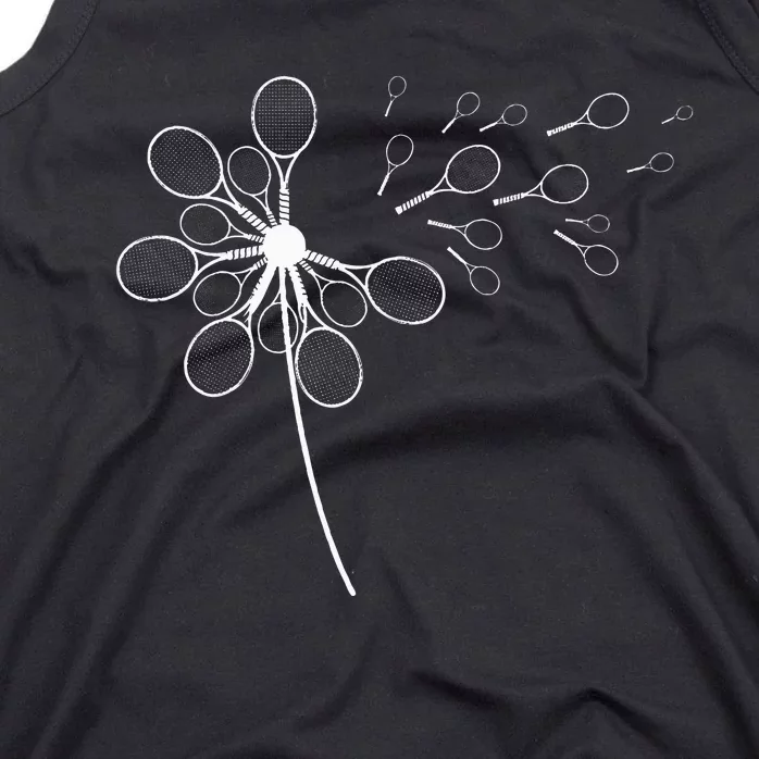 Dandelion Tennis Racket For Tennis Player Tank Top