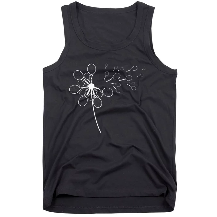 Dandelion Tennis Racket For Tennis Player Tank Top