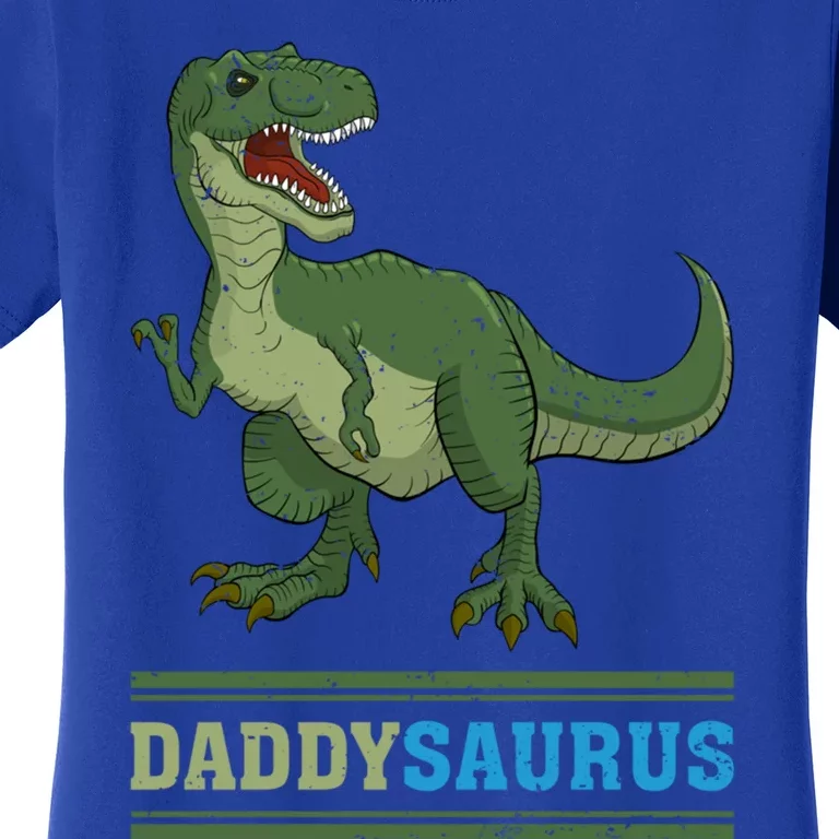 Daddysaurus T Rex Dinosaur Dad FatherS Day Gift Women's T-Shirt