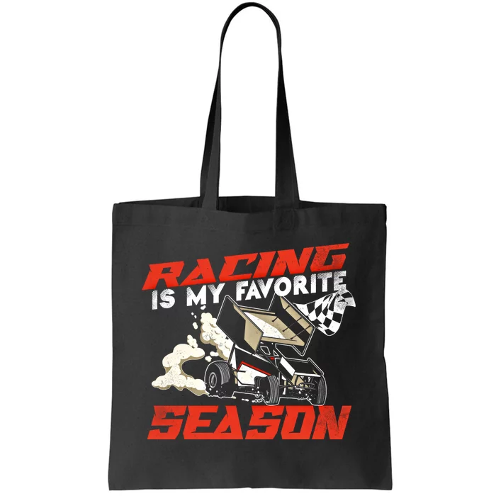 Dirt Track Racing Race Sprint Car Vintage Gift Tote Bag