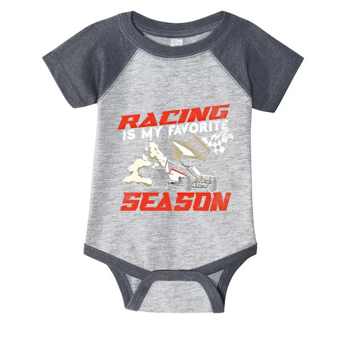 Dirt Track Racing Race Sprint Car Vintage Gift Infant Baby Jersey Bodysuit