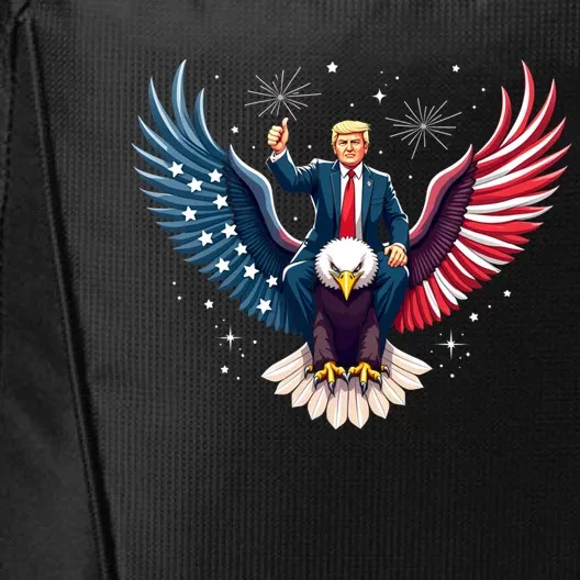 Donald Trump Riding An Eagle Cute Gift City Backpack