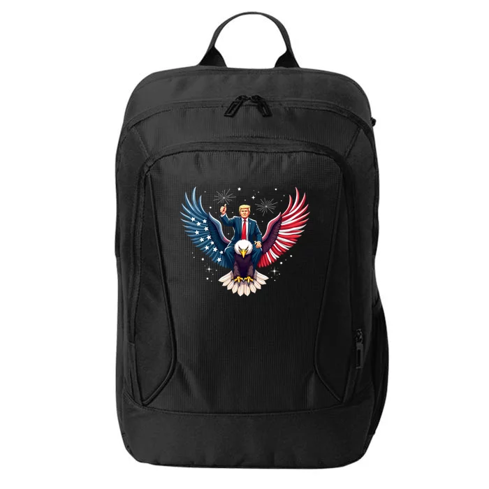 Donald Trump Riding An Eagle Cute Gift City Backpack