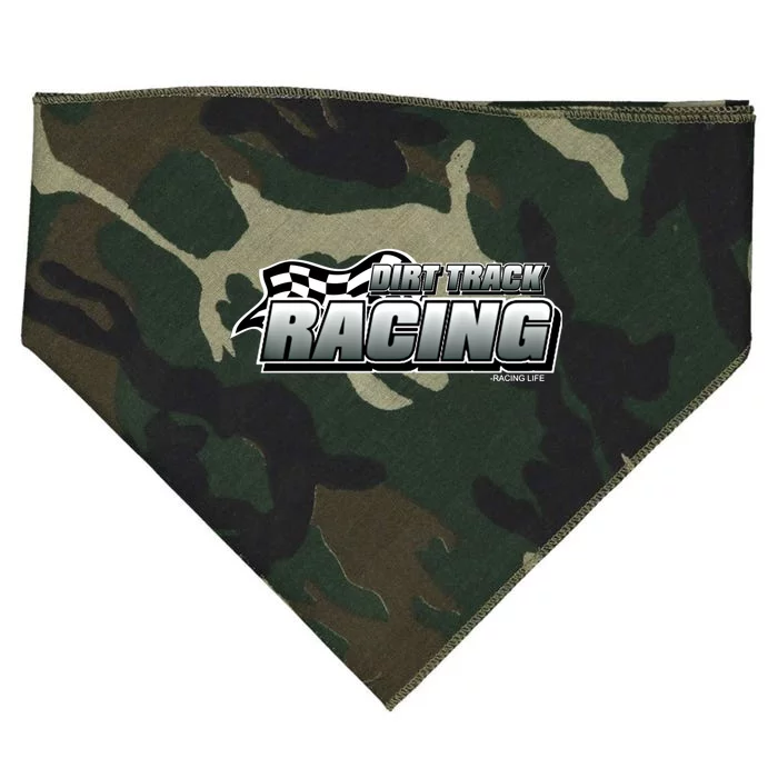 Dirt Track Racing Speedway Race Gear Stock Car Racing Gift USA-Made Doggie Bandana