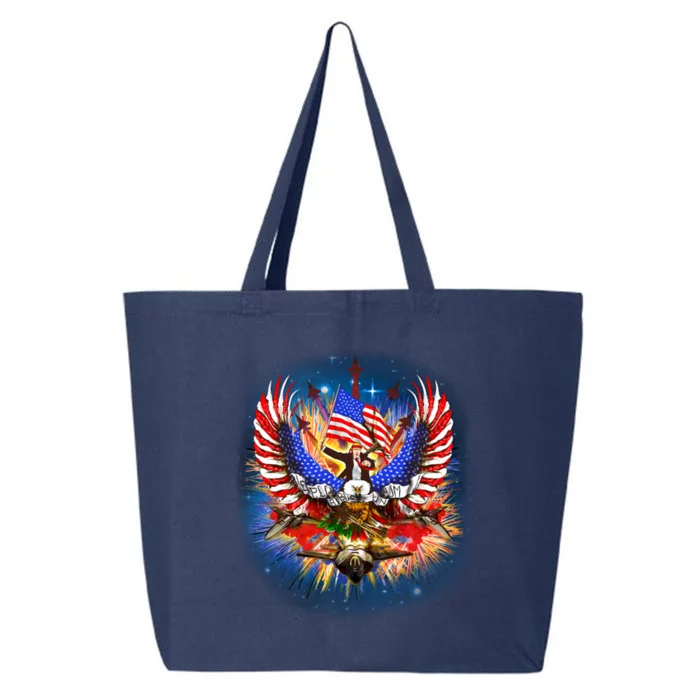 Donald Trump Riding Eagle Next Us President 2024 Epic Battle Cute Gift 25L Jumbo Tote