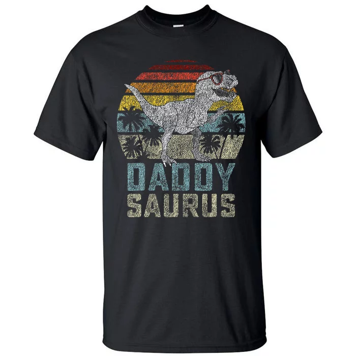 Daddysaurus T Rex Dinosaur Daddy Saurus Family Matching Tall T-Shirt