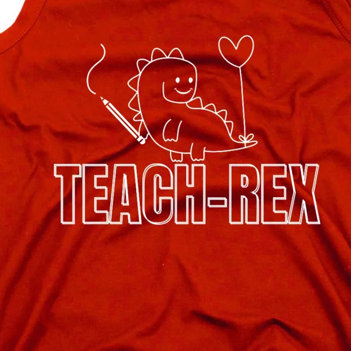 Dinosaur Teach Rex Educators Tank Top