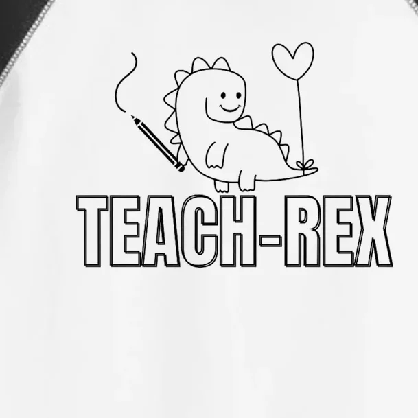 Dinosaur Teach Rex Educators Toddler Fine Jersey T-Shirt