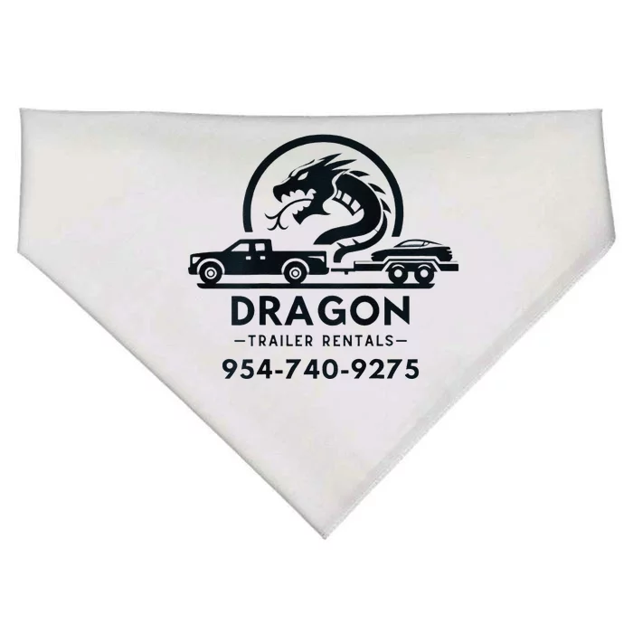 Dragon Trailer Rentals Logo USA-Made Doggie Bandana