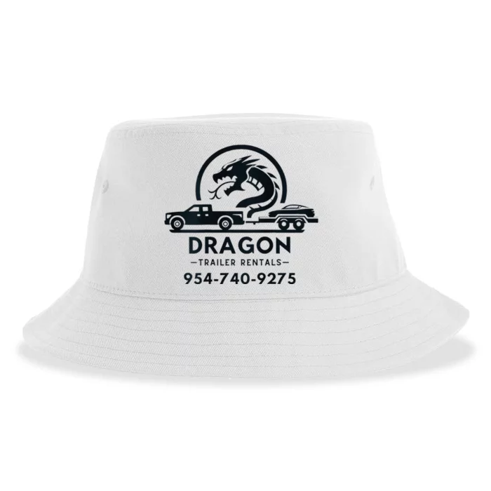 Dragon Trailer Rentals Logo Sustainable Bucket Hat