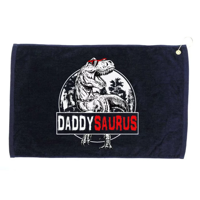 Daddysaurus T Rex Dinosaur Funny DaddySaurus Family Matching Grommeted Golf Towel